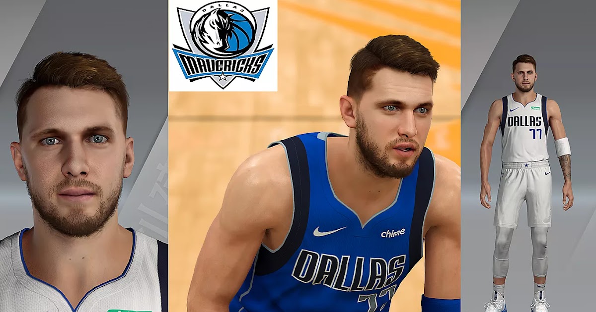 NBA 2K21 Luka Doncic Cyberface and Body Update by ZX96