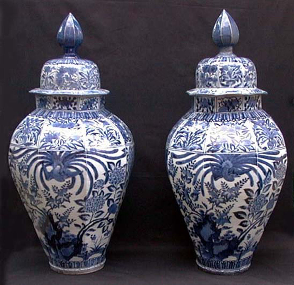 Blue And White Vases