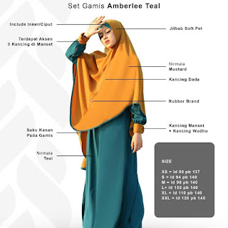 Koleksi Gamis Aulia Terbaru Amberlee Teal Syari by AULIA Fashion