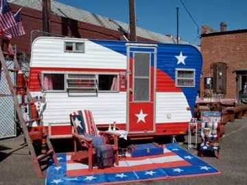 patriotic camper