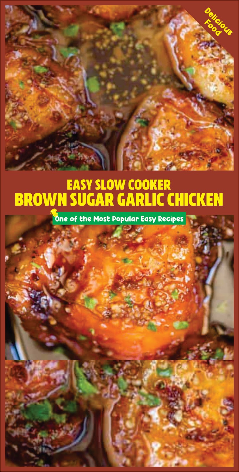 EASY SLOW COOKER BROWN SUGAR GARLIC CHICKEN Recipe Spesial Food