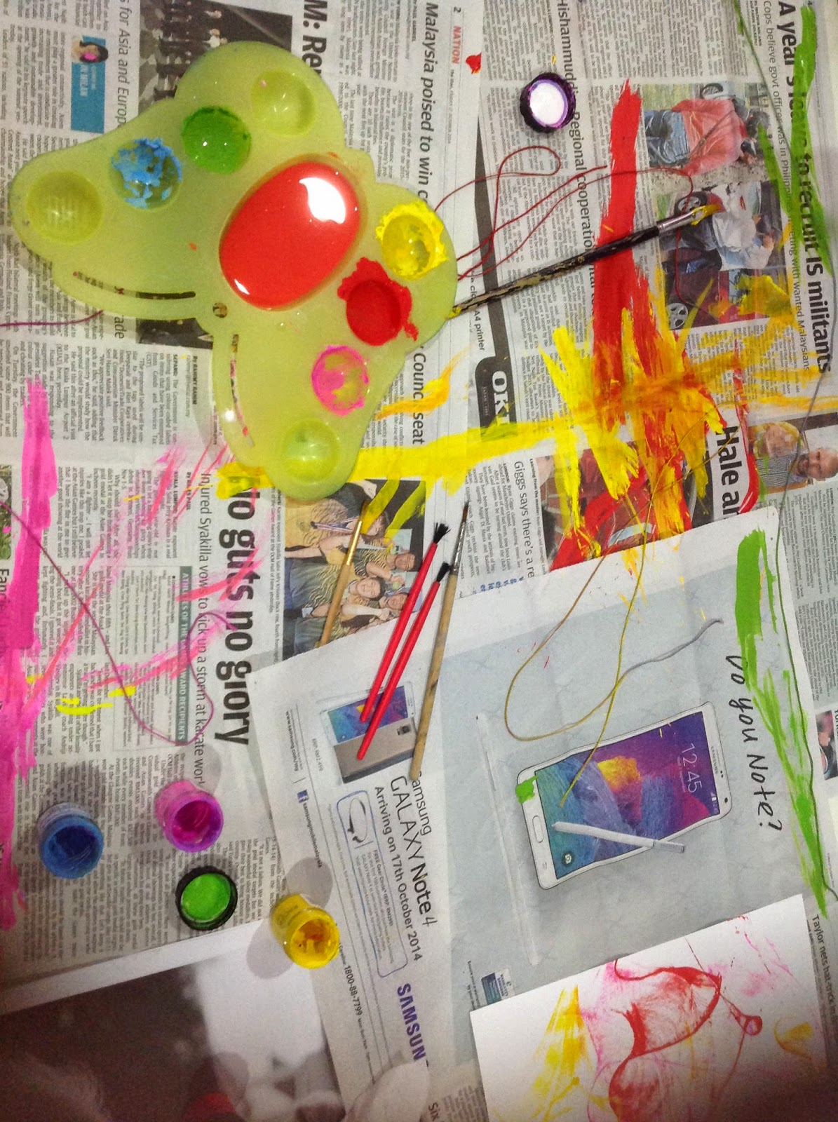 Painting With Strings For Kids Parenting Times