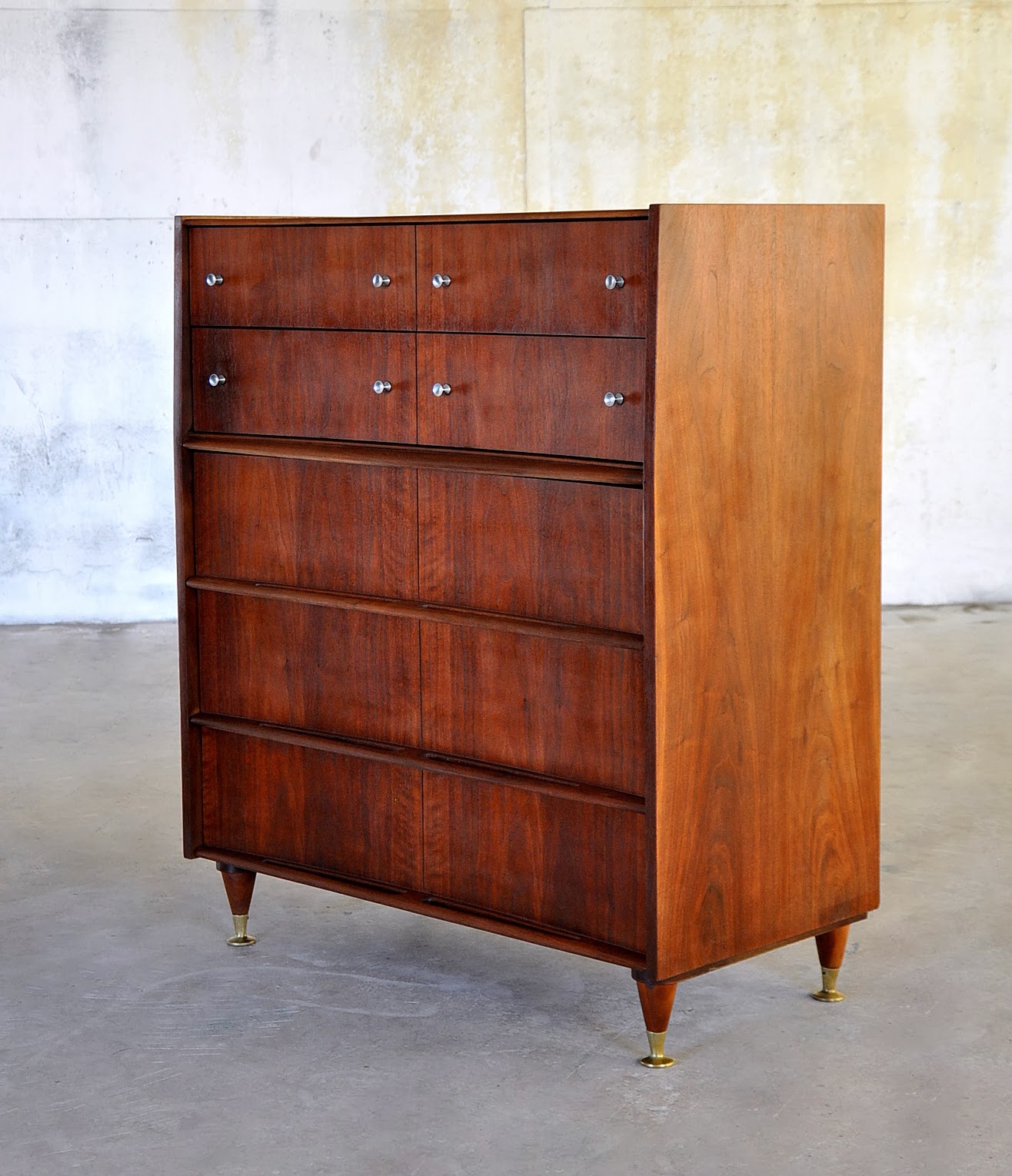 SELECT MODERN Mid Century Highboy Dresser or Gentleman's Chest