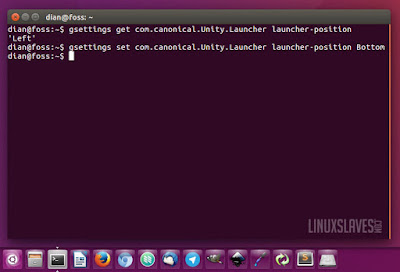 Move Menu Panel to bottom on Ubuntu 16.04