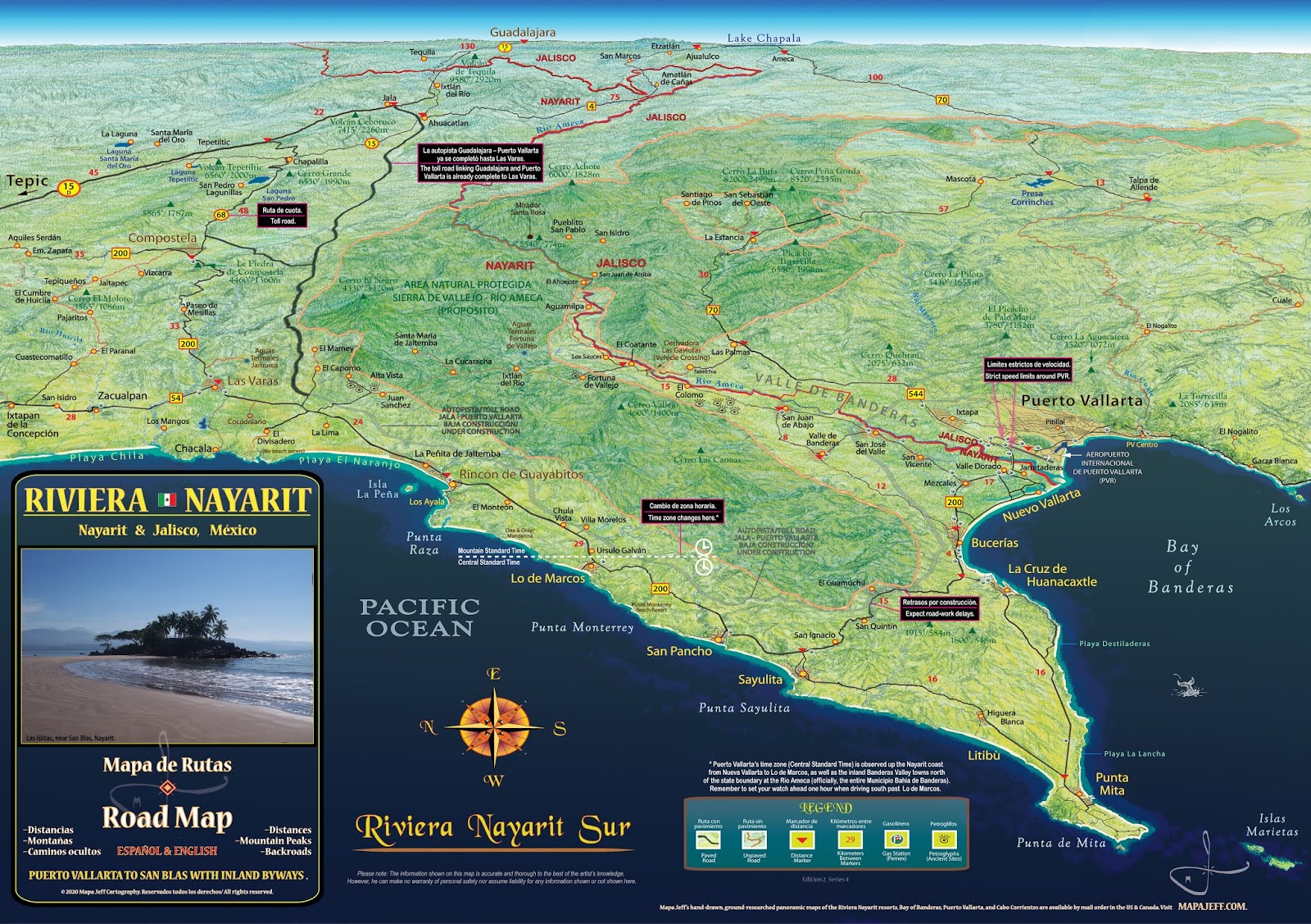 Mapa Playas De Nayarit