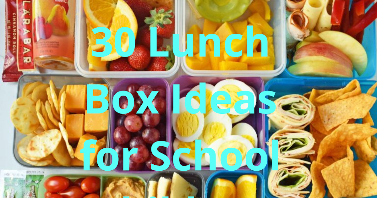 30 Lunch Box Ideas for School Children