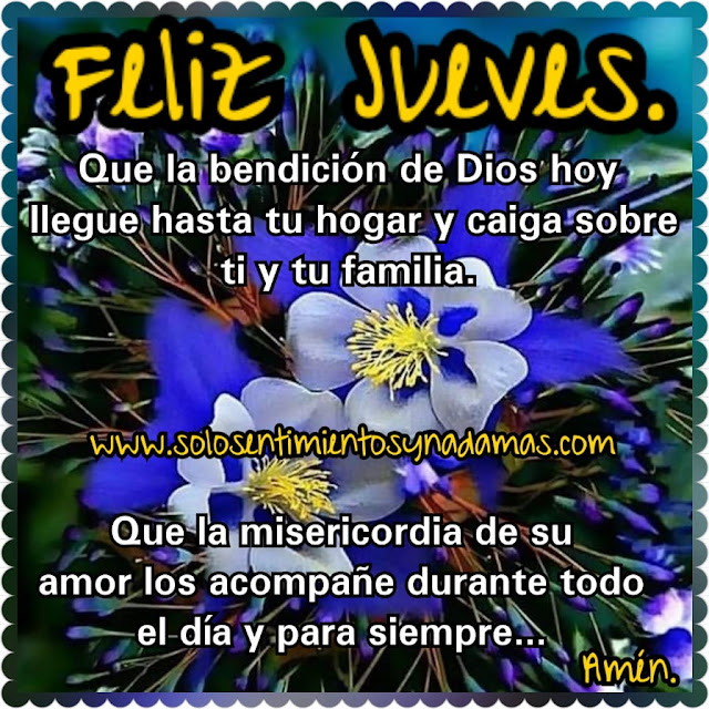 Feliz jueves.