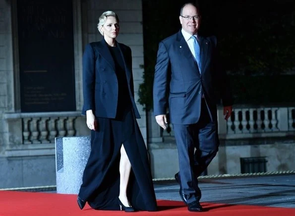 Prince Albert and Princess Charlene attended a dinner hosted by French President Emmanuel Macron in Paris