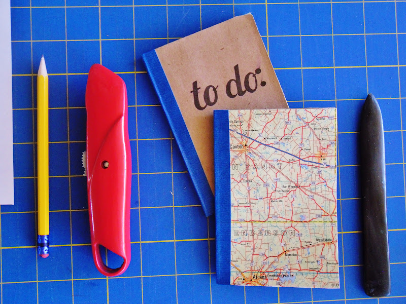 sketchy notions Paper Bag Notebook diy