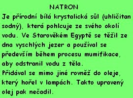 Natron/vytvořil M. C. Egypto