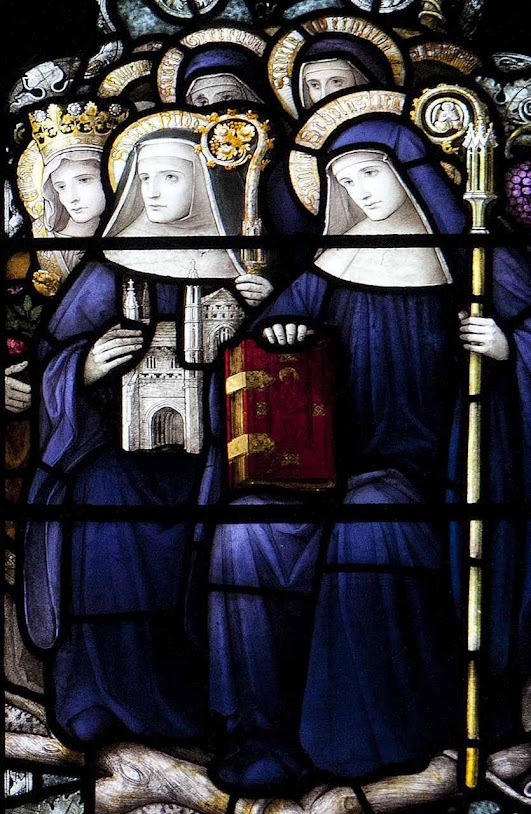 Santa Escolástica e santas abadessas beneditinas, Downside Abbey