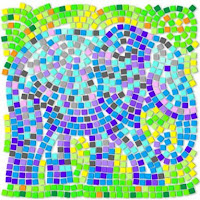 collage para niños - estilo mosaico