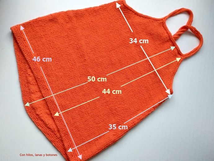 Con hilos, lanas y botones: Top Ámbar (patrón gratis)