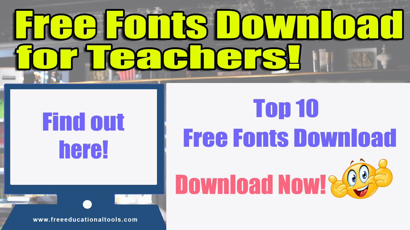 free fonts for teachers bubble letters