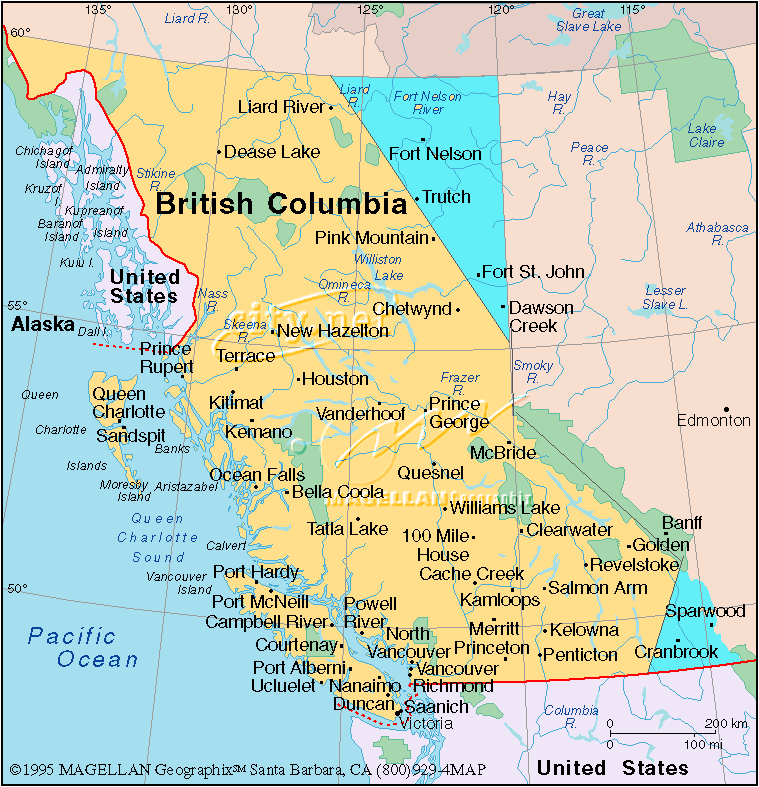 British columbia, canada на карте. ванкувер на карте сша. British columbia, canada на карте. где находится британская колумбия. провинция британская колумбия в канаде на карте.