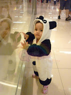 Sara with her Panda Costume