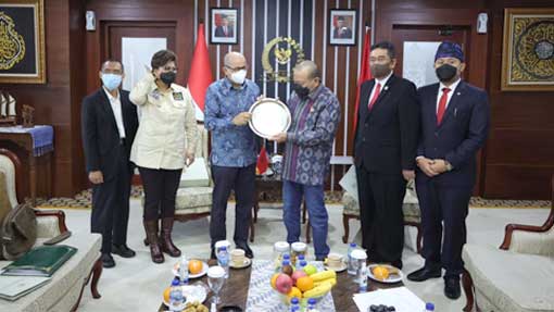 Lanyalla terima kunjungan Duta Besar Kerajaan Maroko untuk Indonesia