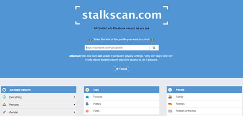 - جميع المعلومات حول صفحتك الشخصية على فيس بوك Stalkscan - جميع المعلومات حول صفحتك الشخصية على فيس بوك Stalkscan