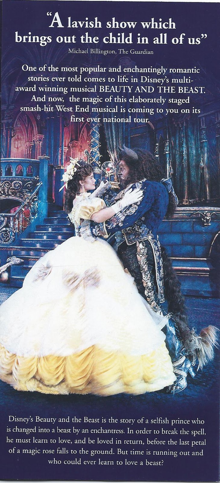 IT'S PURE ENTERTAINMENT.. BEAUTY & THE BEAST .. DOMINION THEATRE