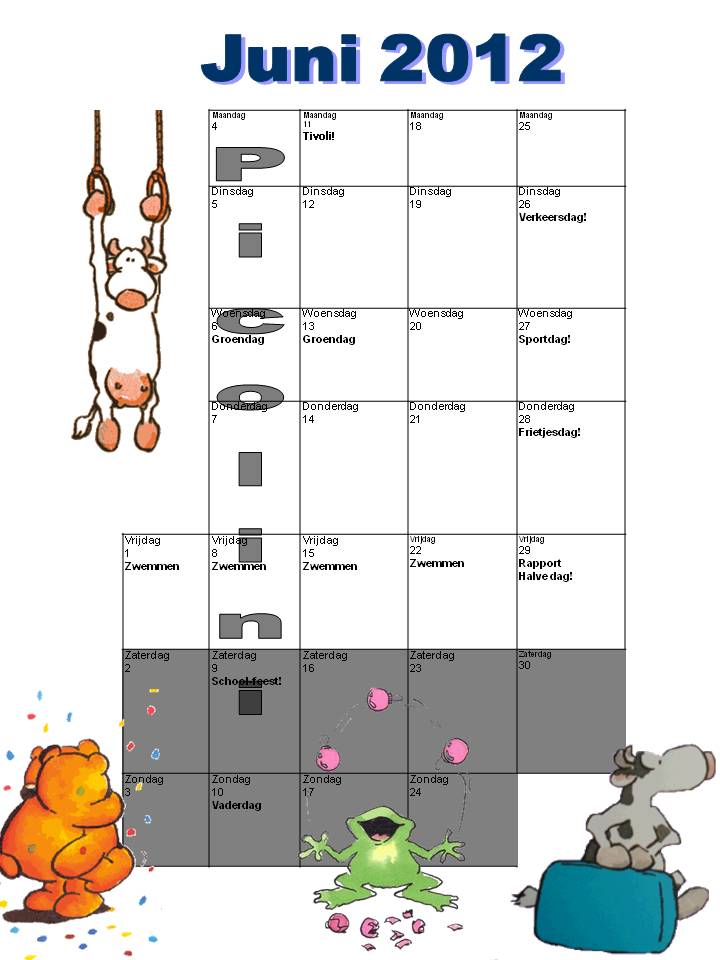 Het Klimtouw KALENDER JUNI 2012