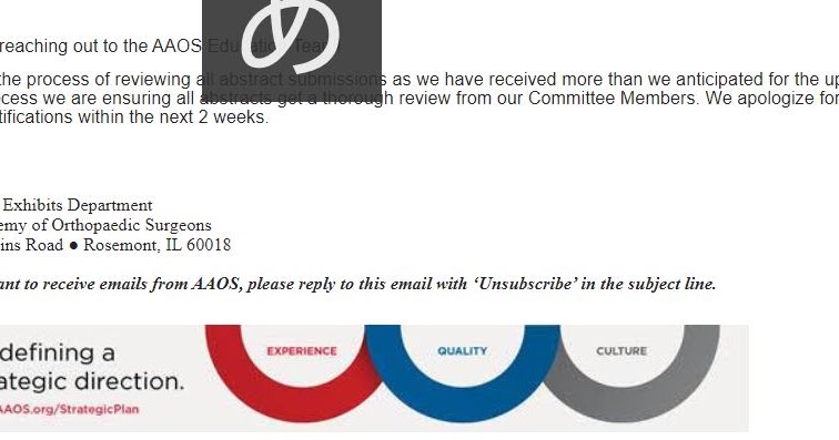 破天荒を目指す整形外科医のブログ: AAOS Abstract Notification 速報