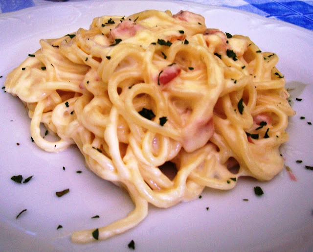 Espaguetis a la Carbonara II. Receta
