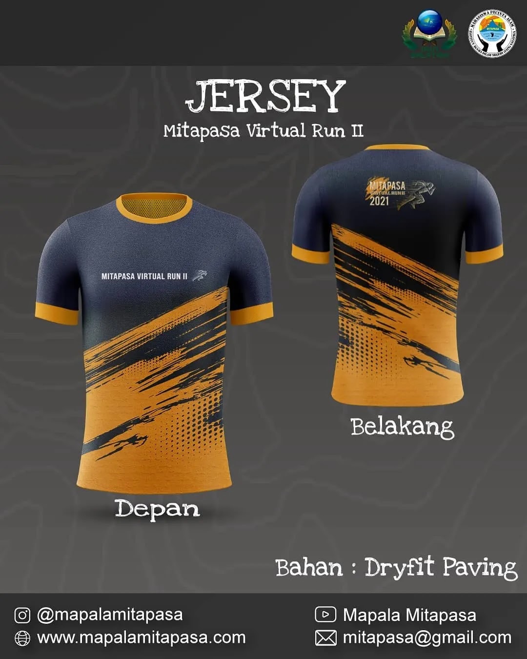 Jersey 🔍 Mitapasa Virtual Run II • 2021 Jersey 👕 Mitapasa Virtual Run II • 2021