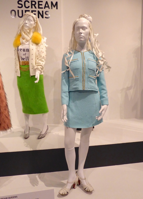Hollywood Movie Costumes and Props: Scream Queens TV costumes on display...