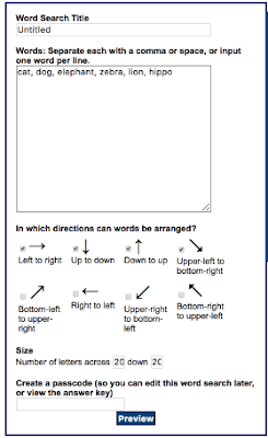 Here Is A Very Good Tool to Create Word Search Games for Your Class