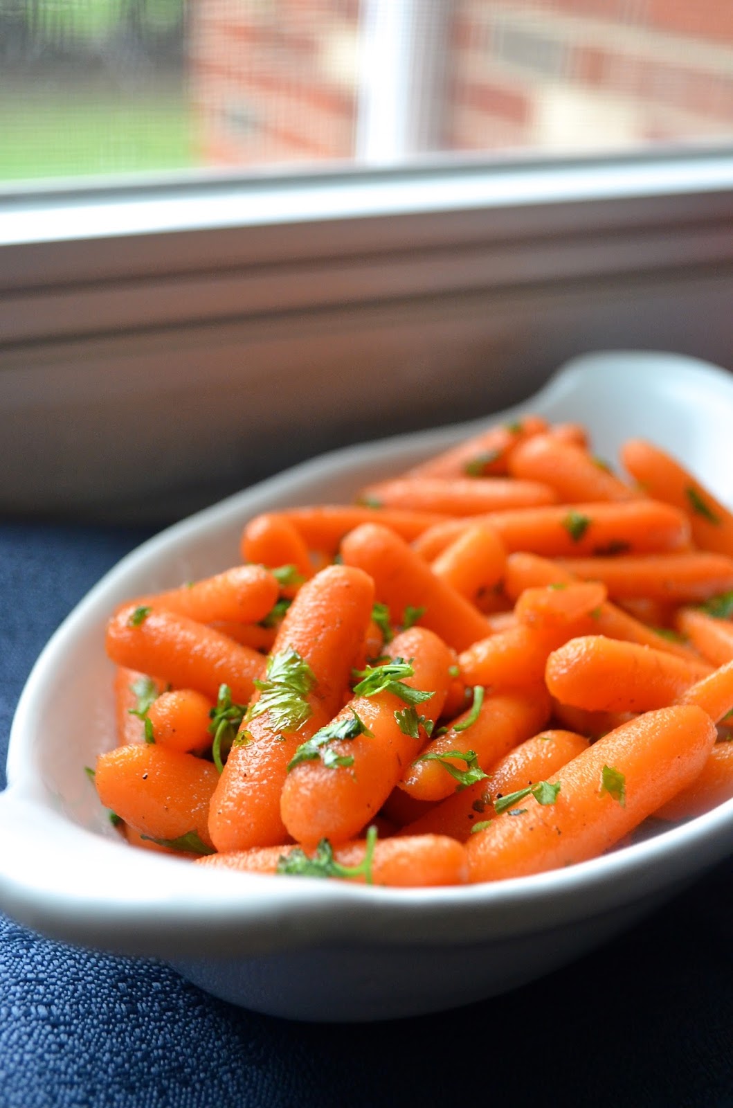 Dishing With Divya Honey Glazed Baby Carrots