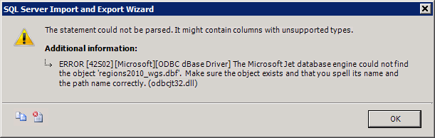 ru-developer: Импорт dbf в SQL Server