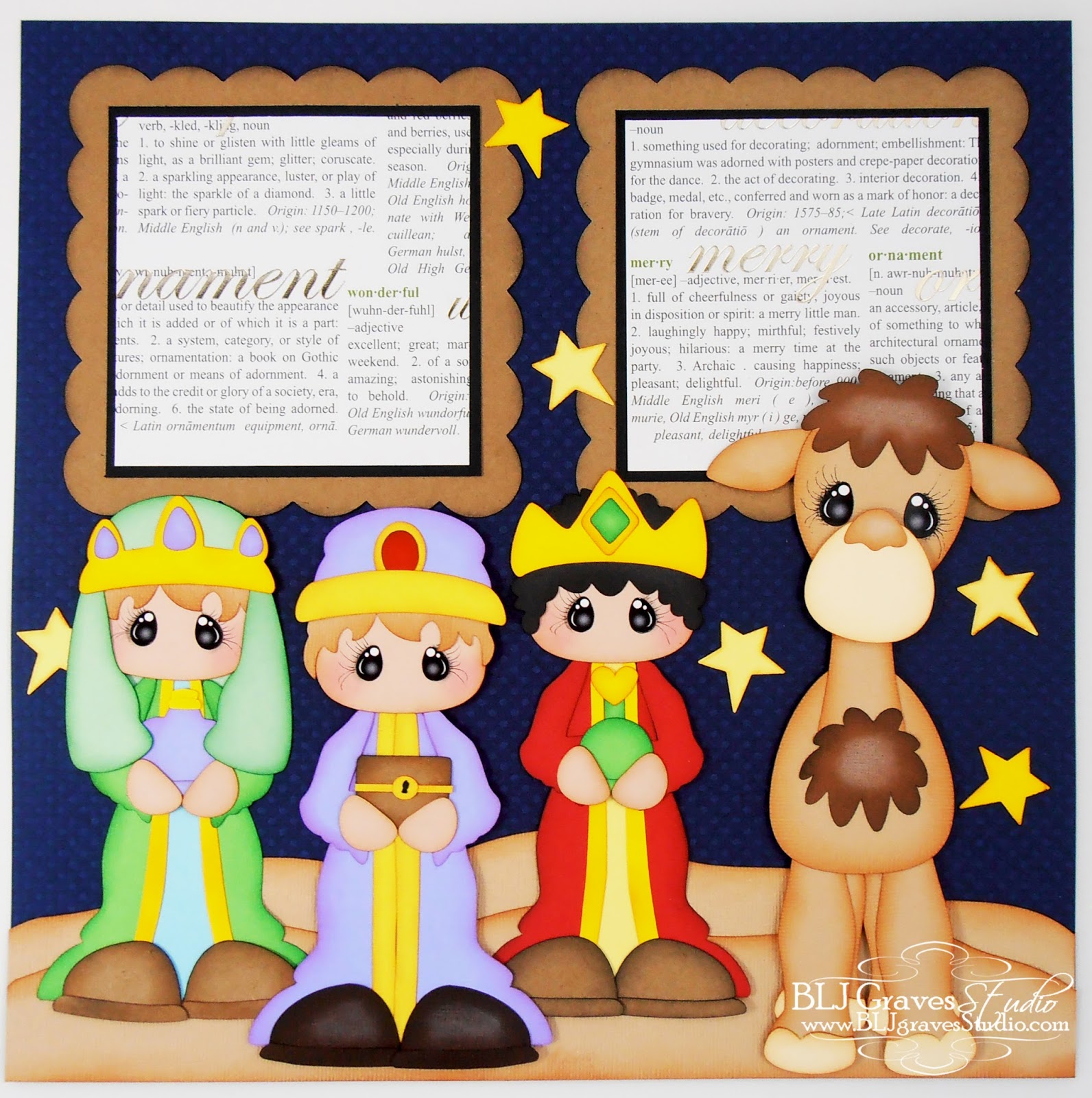 Nativity Scrapbook Layout