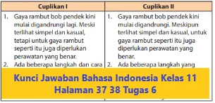 Kunci Jawaban Bahasa Indonesia Kelas 11 Halaman 37 38 Tugas 6 Wali Kelas Sd