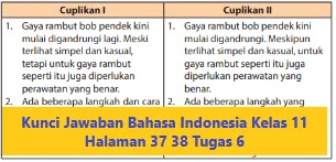 Kunci Jawaban Bahasa Indonesia Kelas 11 Halaman 37 38 Tugas 6 Wali Kelas Sd