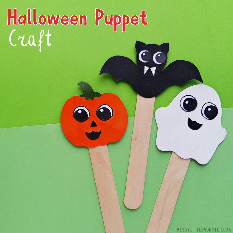 Halloween puppet craft for kids