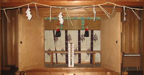 KAMIDANA Wooden miniature Shinto shrine Japanese god altar household Japan Wood