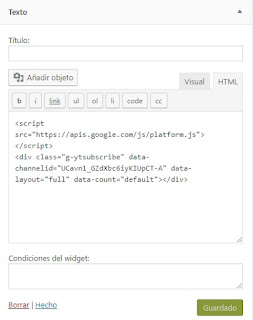 Cómo añadir un botón de suscripción a YouTube en WordPress