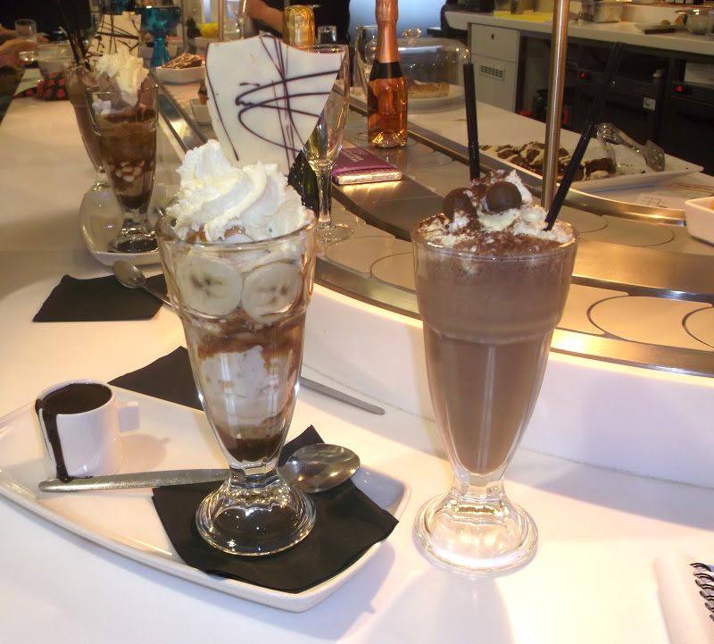 Kate and Chelsie Harvey Nichols Chocolate Lounge, Edinburgh