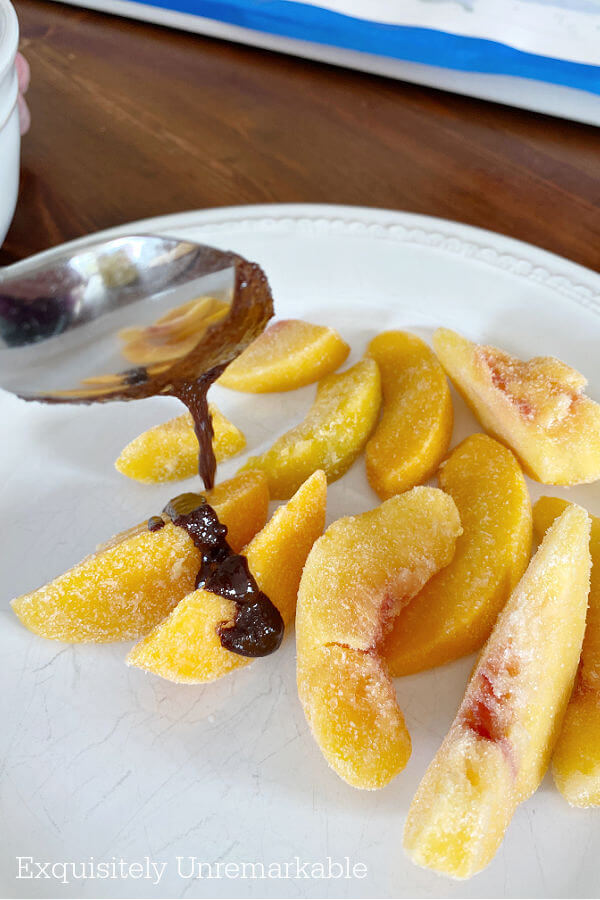 Drizzle Chocolate On Fruit