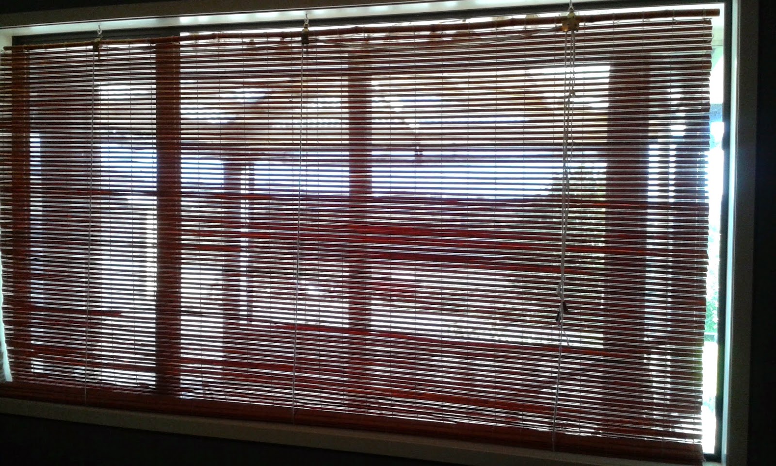 Arty Green in Paradise Rattan Blind Makeover with Tapa Cloth