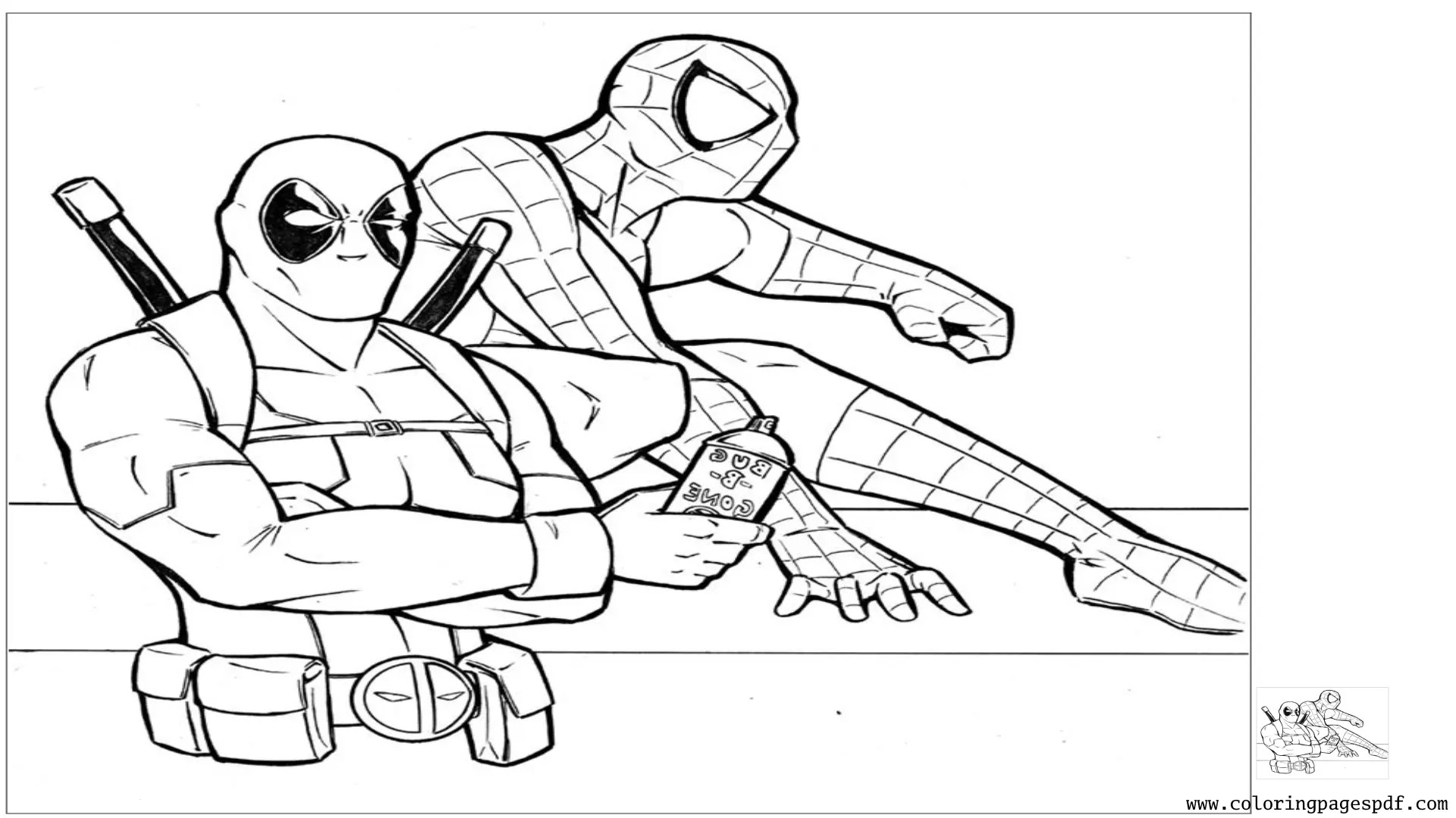 10 Deadpool and Spiderman Coloring Pages to Unleash Your Inner Artist