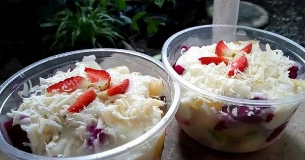 Salad Buah Mayones Dan Keju