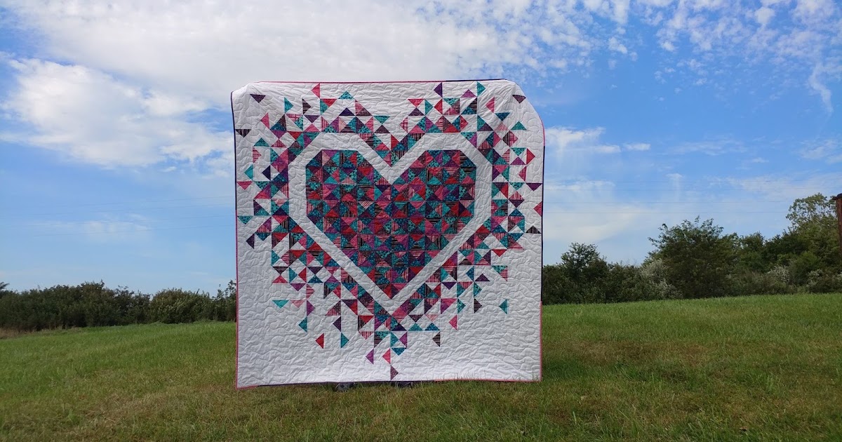 Slice of Pi Quilts Exploding Heart Quilt