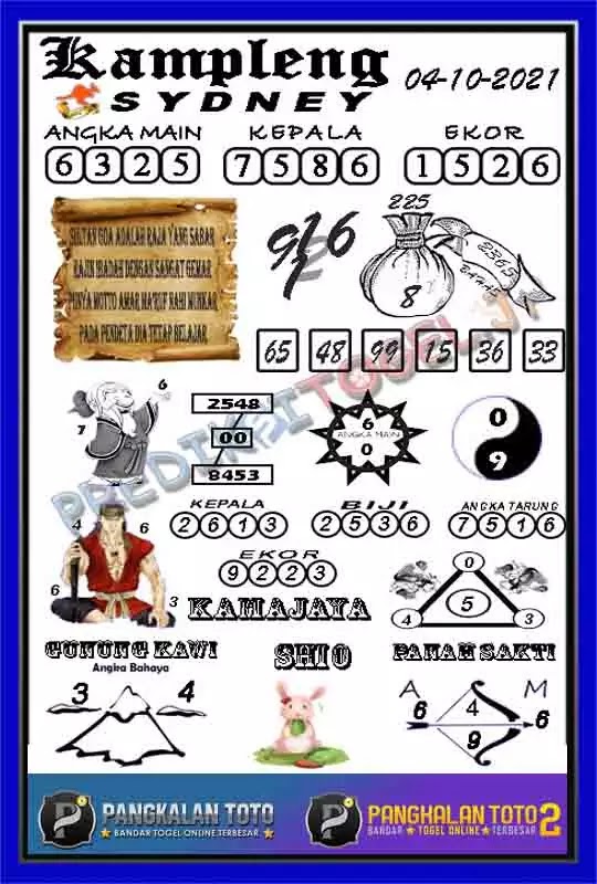 ᐵᐵ Kode angker prediksi sdy hari ini  ࿘ 