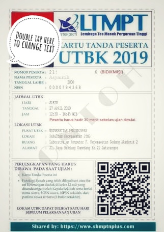 Ukuran Kartu Peserta UTBK Ukuran Kartu Peserta UTBK Dan Ketentuan Mencetaknya