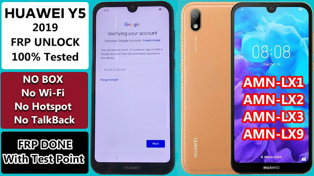 Huawei Y5 2019 FRP Bypass - huawei amn-lx2 frp remove file without password