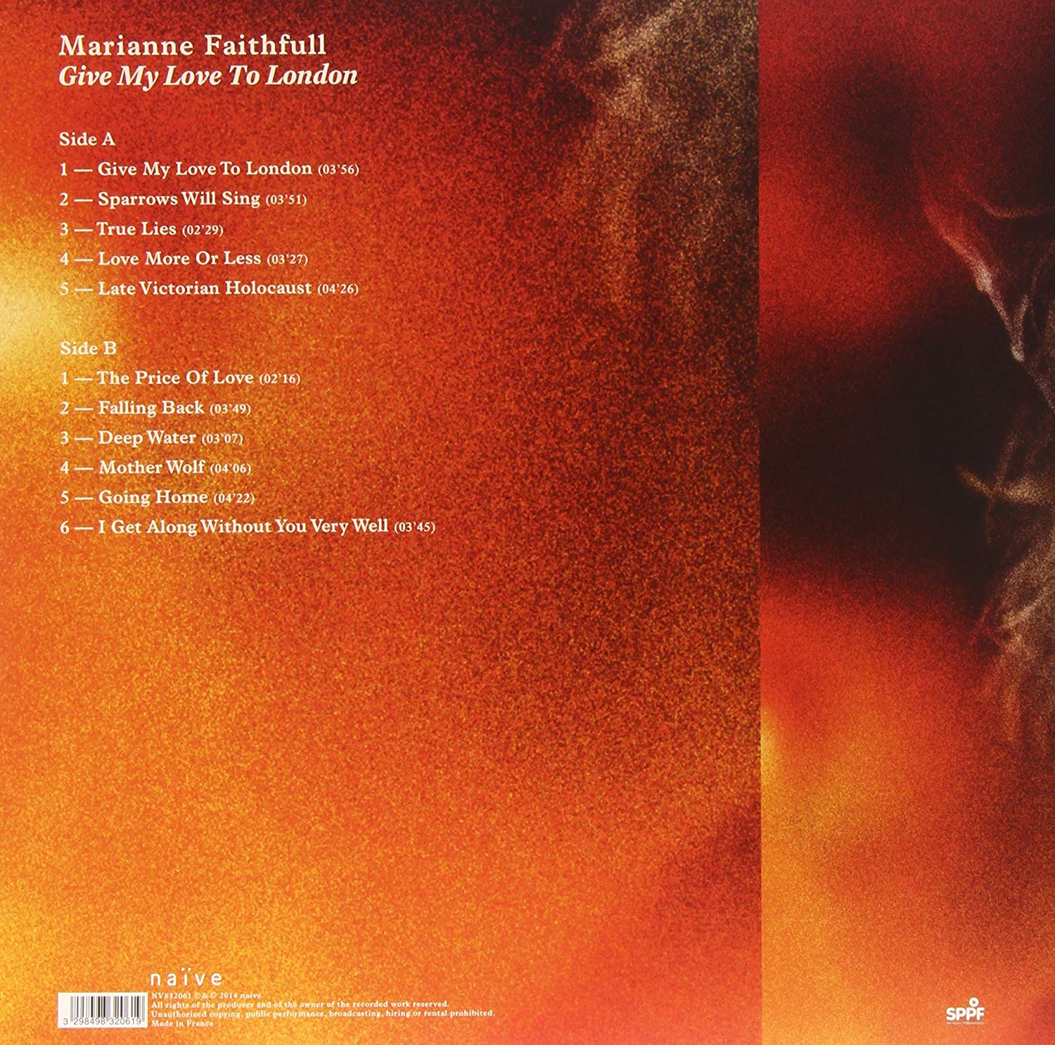 Marianne Faithfull Give My Love To London Classic Rock Covers Library : Marianne Faithfull - Give My Love to