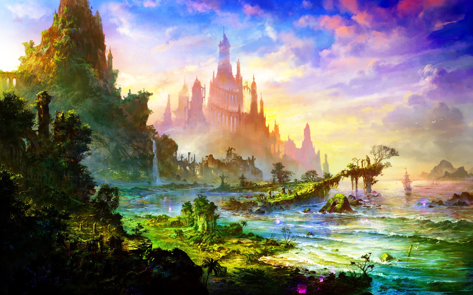 Papel de Parede Fantasia Castelo Papel de Parede Fantasia Castelo
