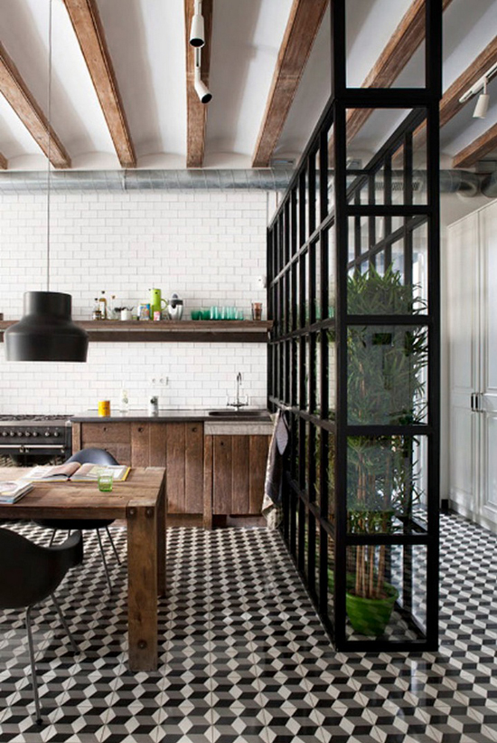 Contemporary kitchens with cement tiles| Design by Egue Y Seta. Photo by Mauricio Fuertes