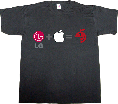 apple lg logotype china t-shirt ephemeral-t-shirts